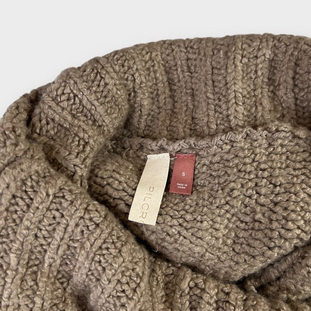 Pilcro Cowlneck Chunky Knit Relaxed Fit Sweater Size Small - Picture 3 of 6